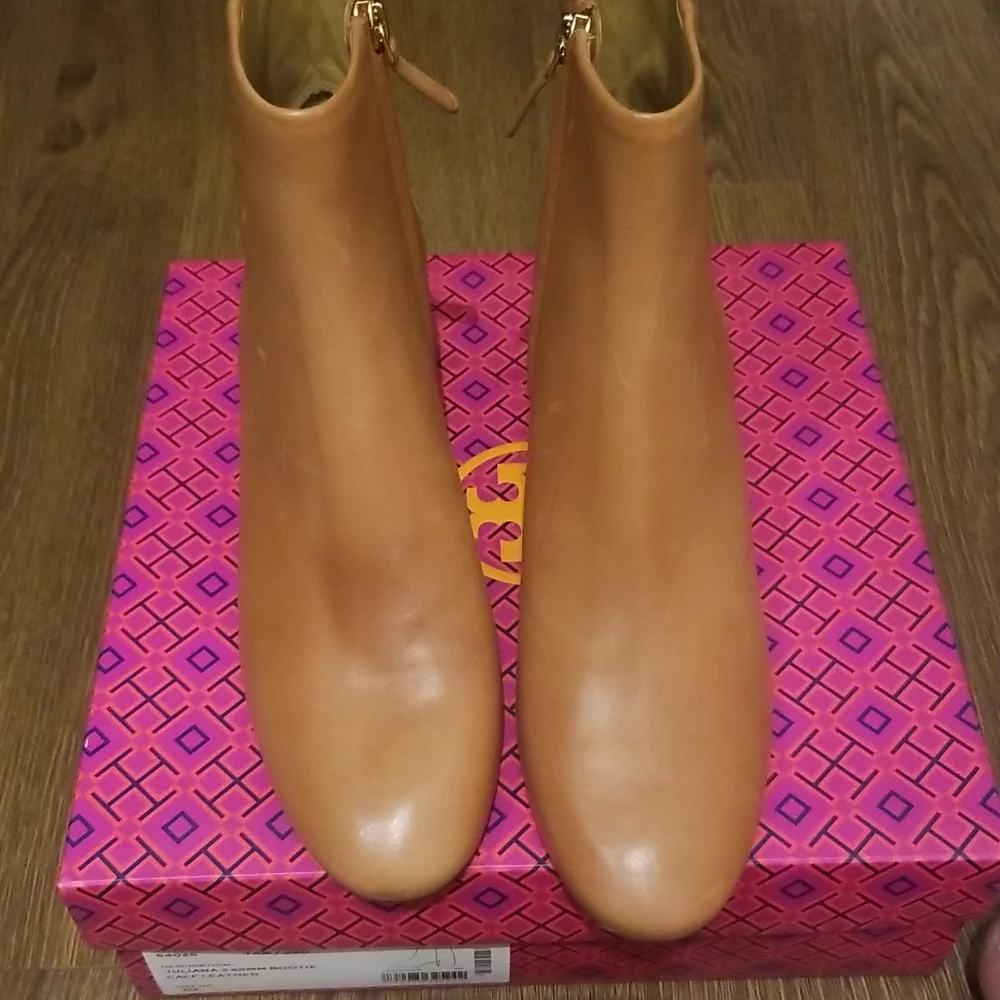 New Tory Burch Juliana 2 Leather Bootie Size 10 - Picture 10 of 12